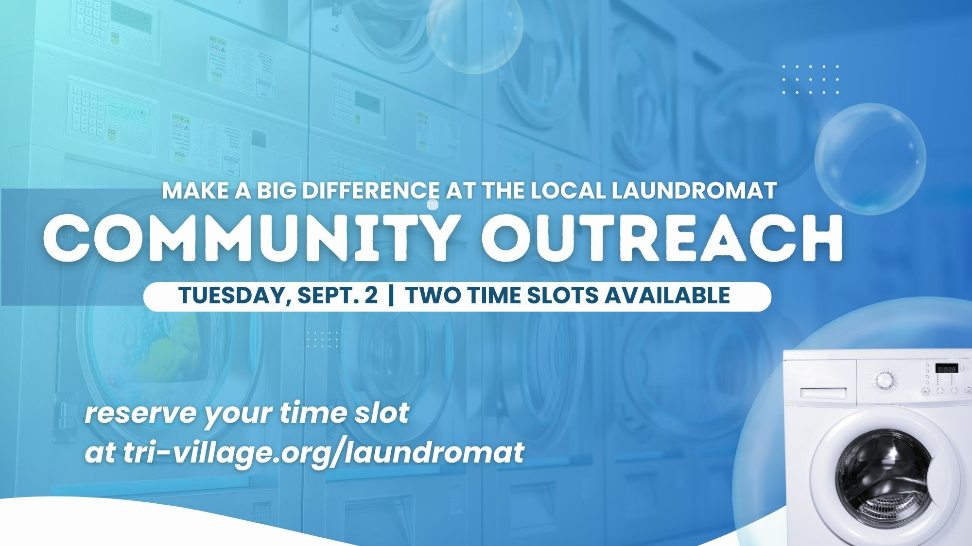 Community Outreach- Laundromat Service Opportunity