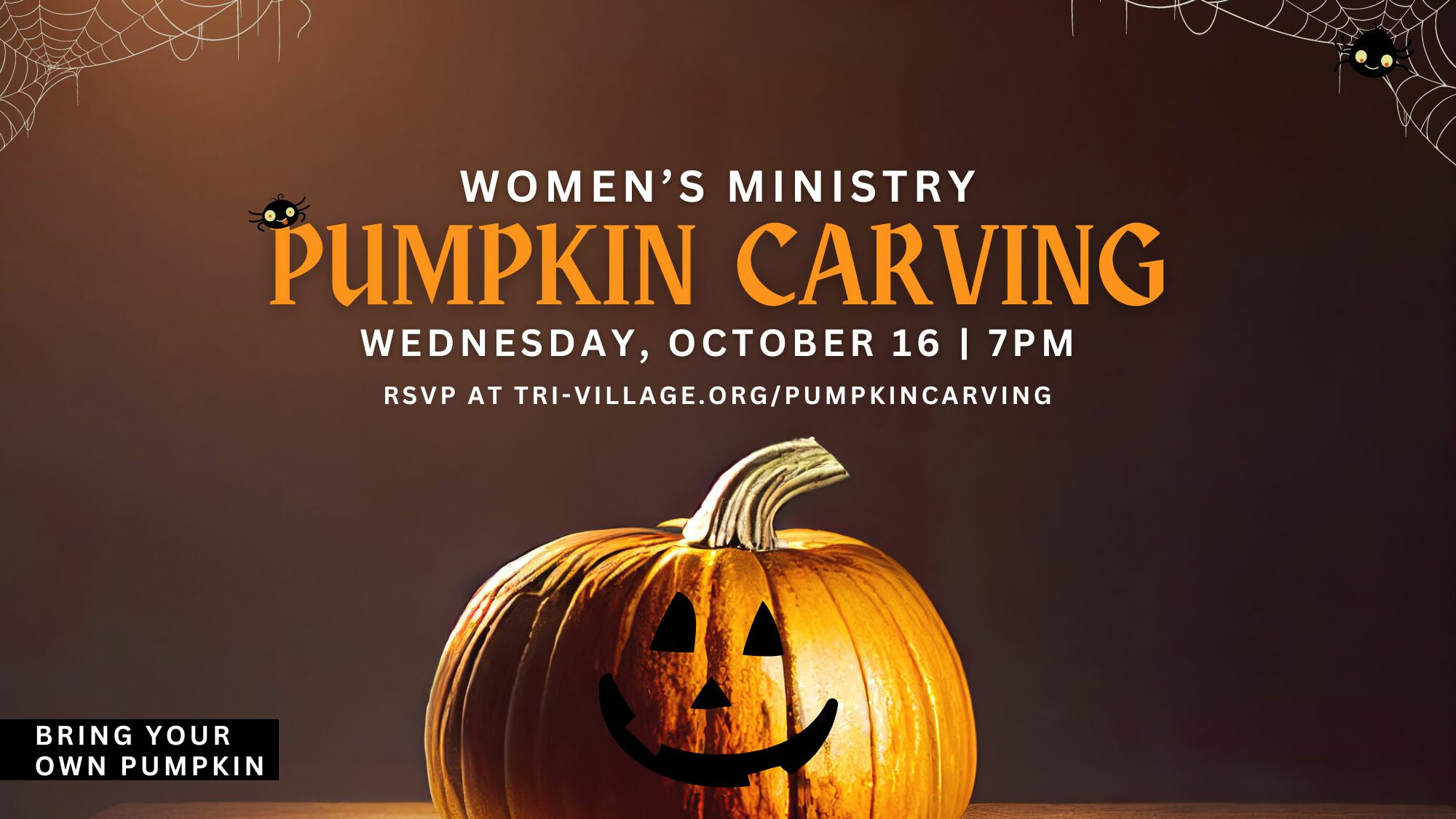 Women's Ministry Pumpkin Carving Registration Deadline