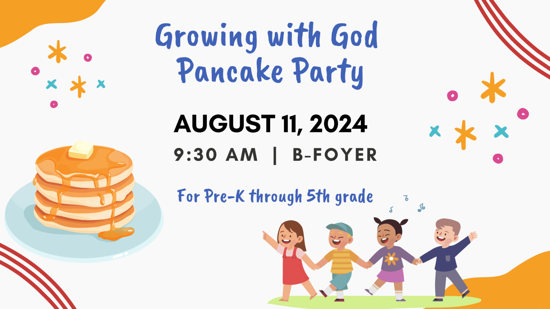 Growing with God Pancake Party