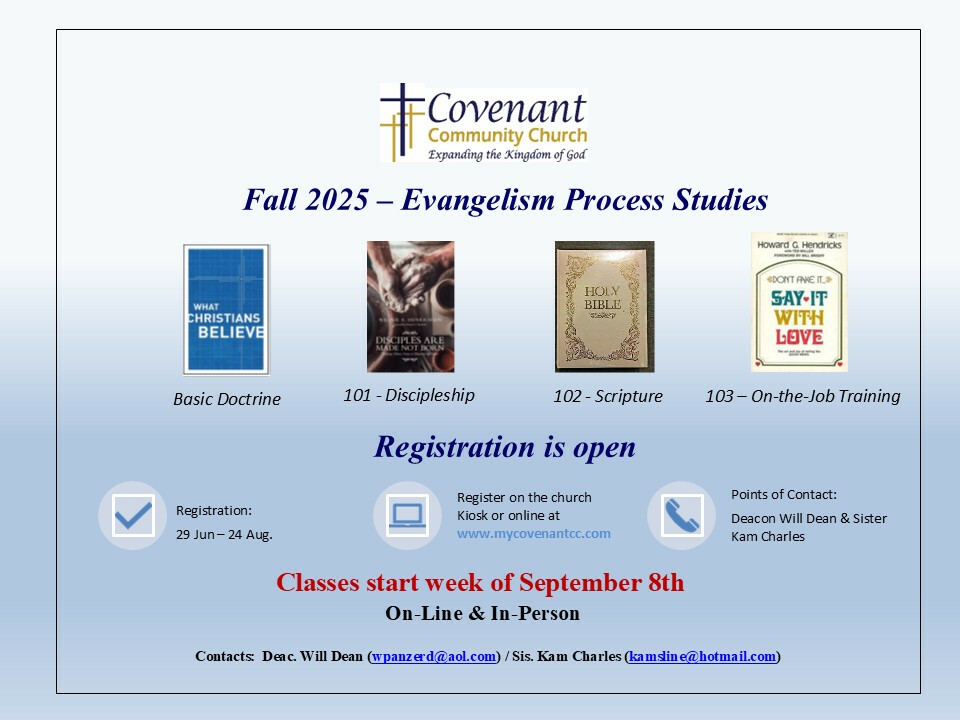 Evangelism Fall 2025 Registration