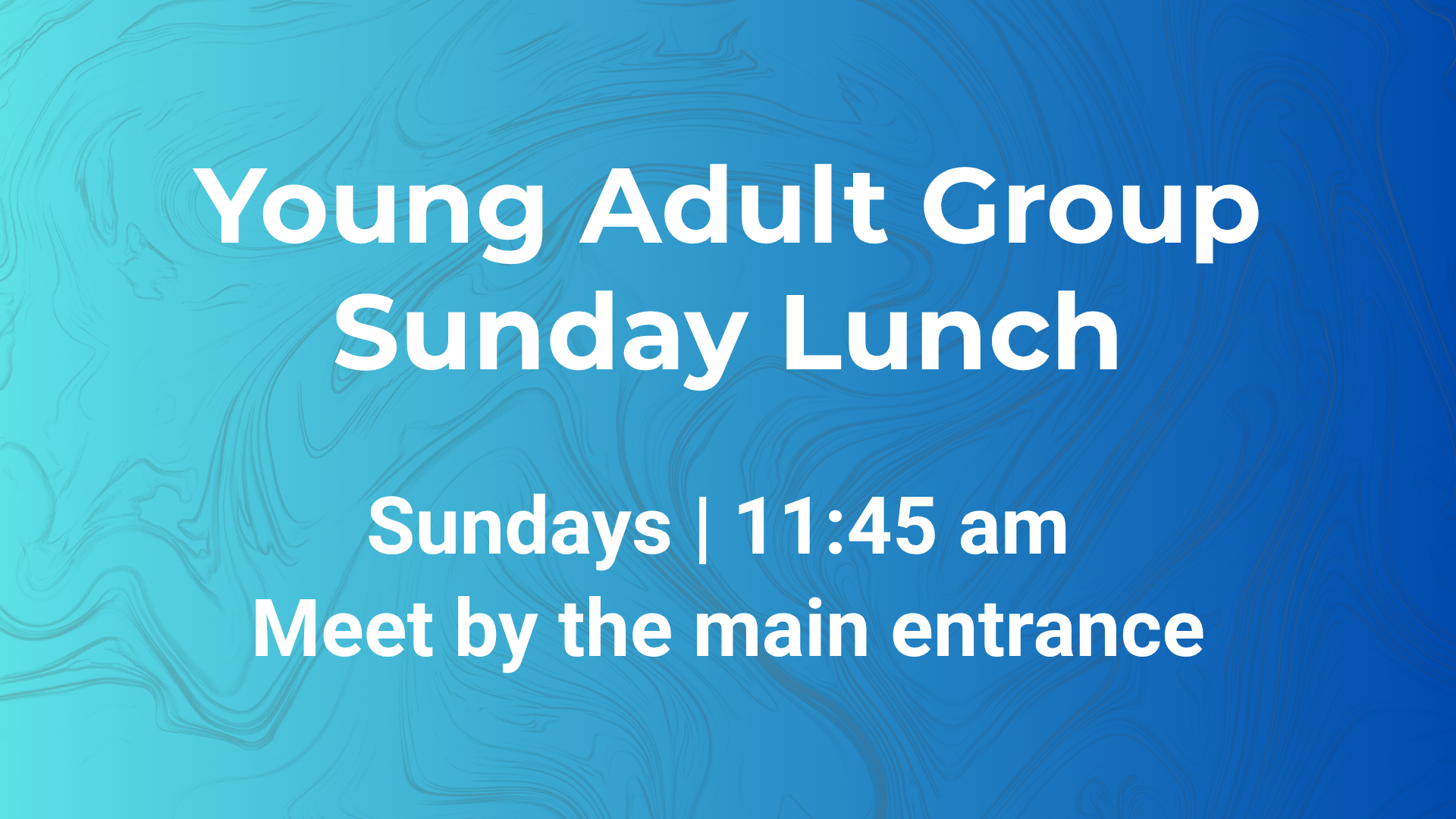 Image for Young Adult Group Sunday Lunch