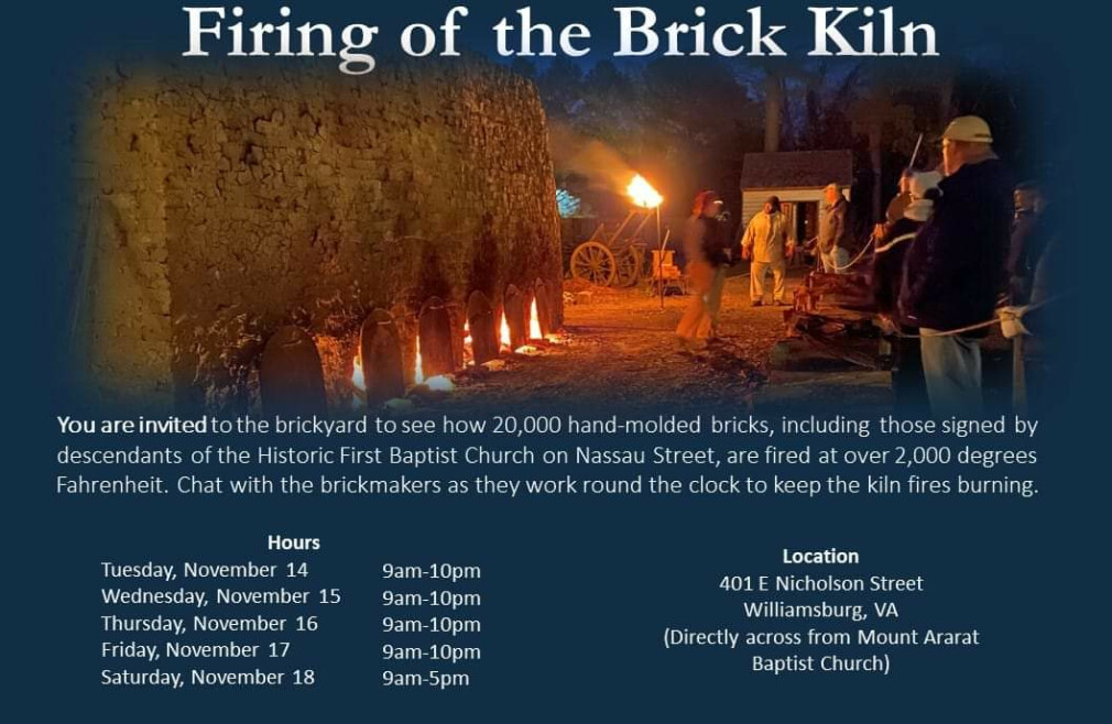 Colonial Williamsburg Firing of the Brick Kiln
