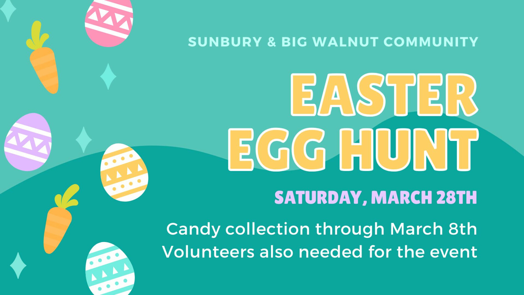 Community Easter Egg Hunt Candy Collection & Volunteer Opportunity