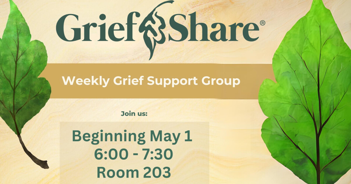 Grief Share - Weekly Grief Support Group | Second Baptist Church Lancaster