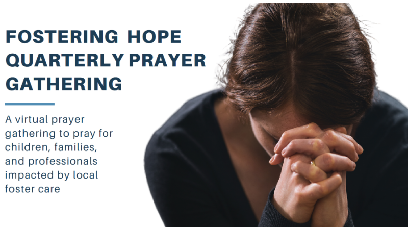 Fall Prayer Sponsored by Fostering Hope