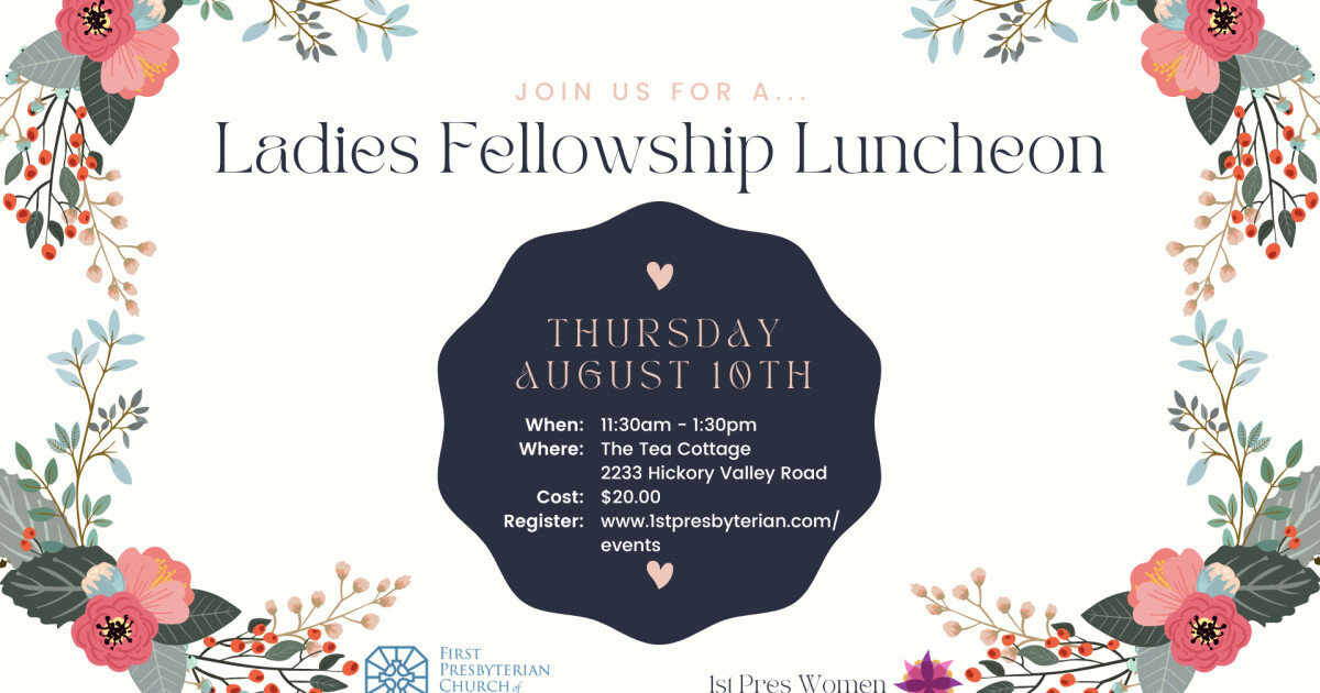 Ladies Fellowship Luncheon | First Presbyterian Church- TN