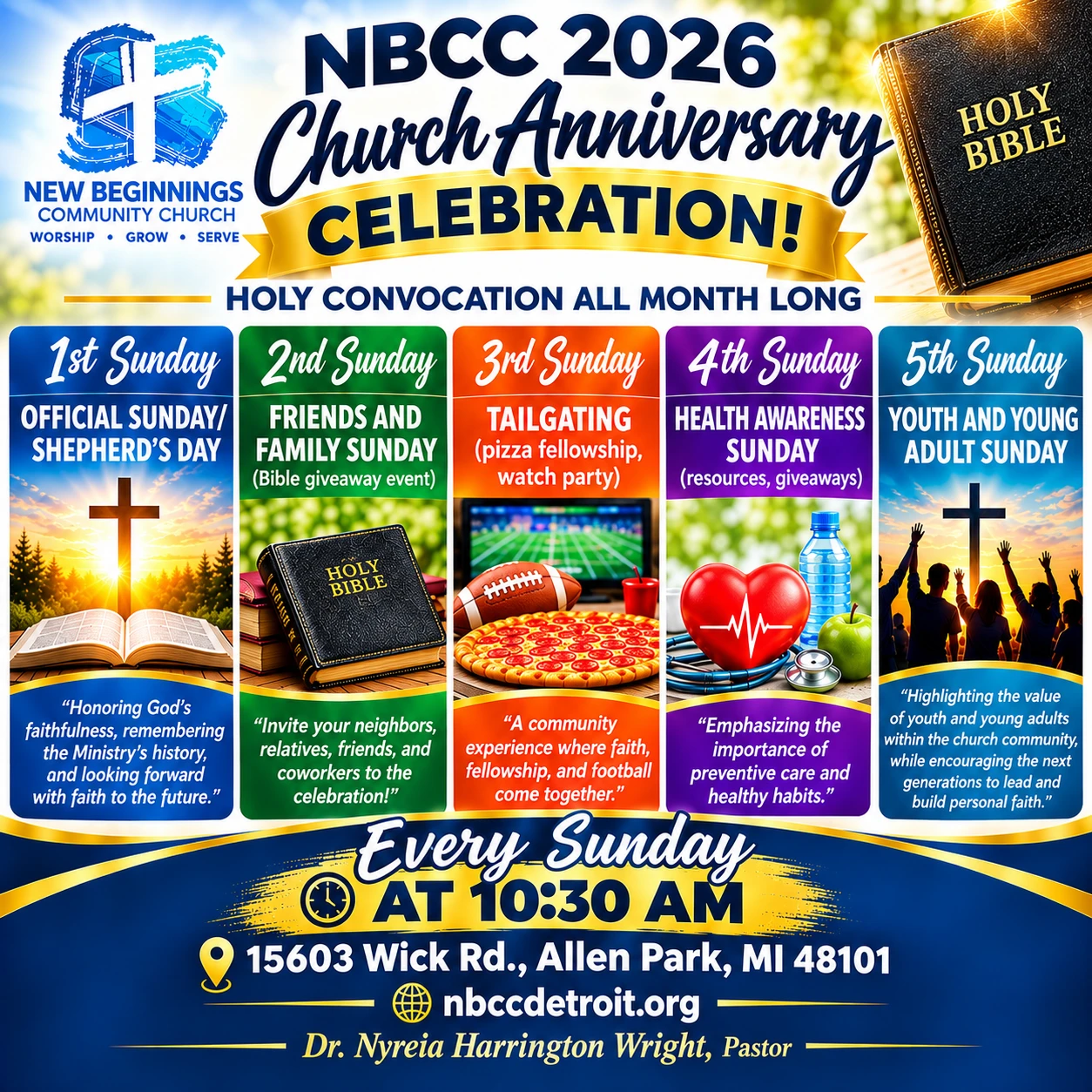 HOLY CONVOCATION MONTH!! 1ST SUNDAY IS SHEPHERD'S DAY!!