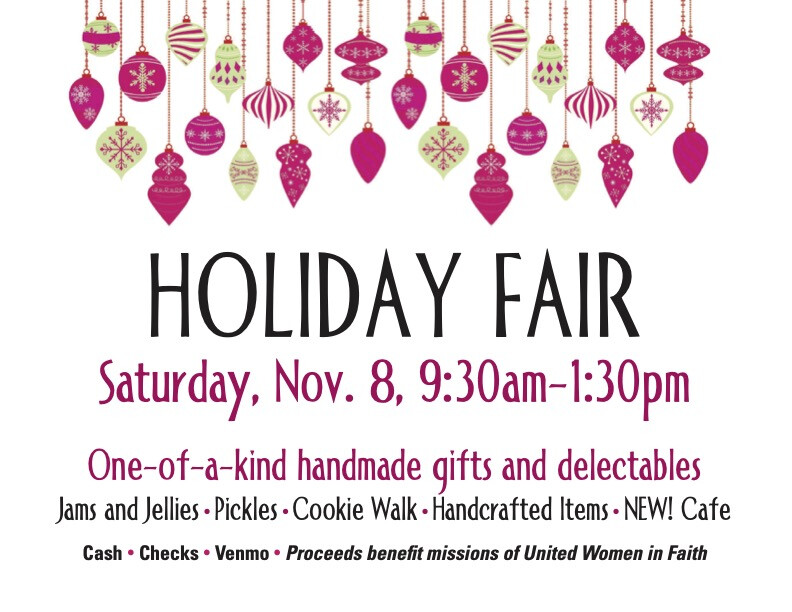 United Women in Faith Holiday Fair