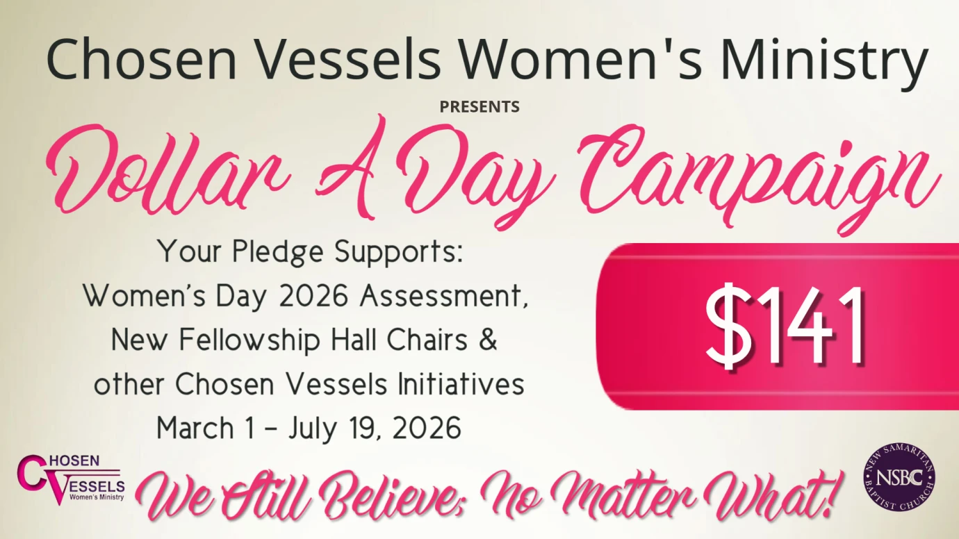 Dollar-A-Day Campaign- Chosen Vessels Women's Day Campaign