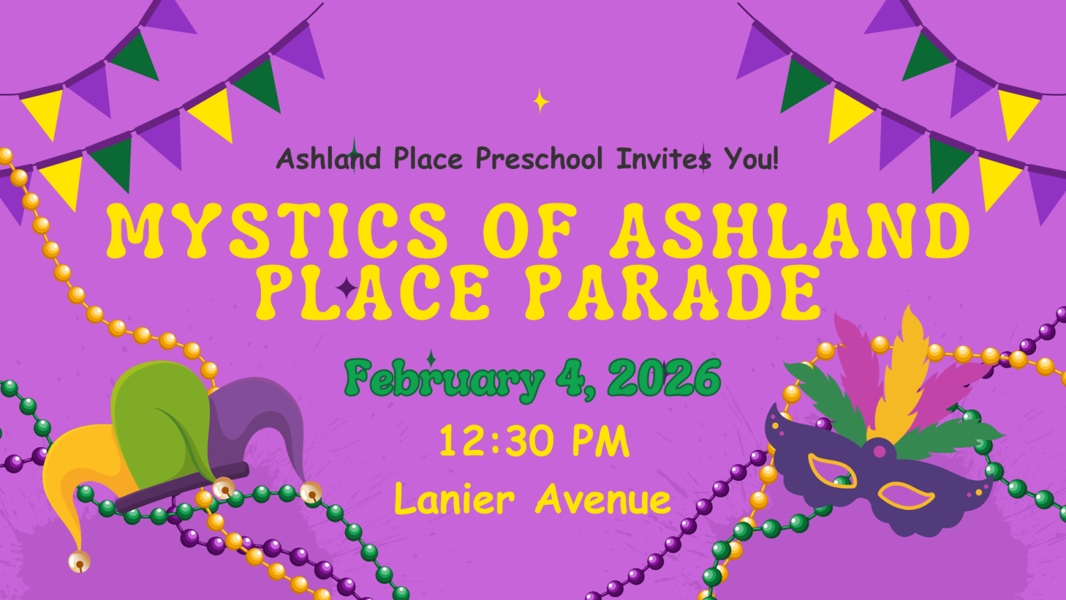 Preschool Mardi Gras Parade