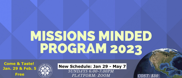 Missions Minded Program (Zoom course)