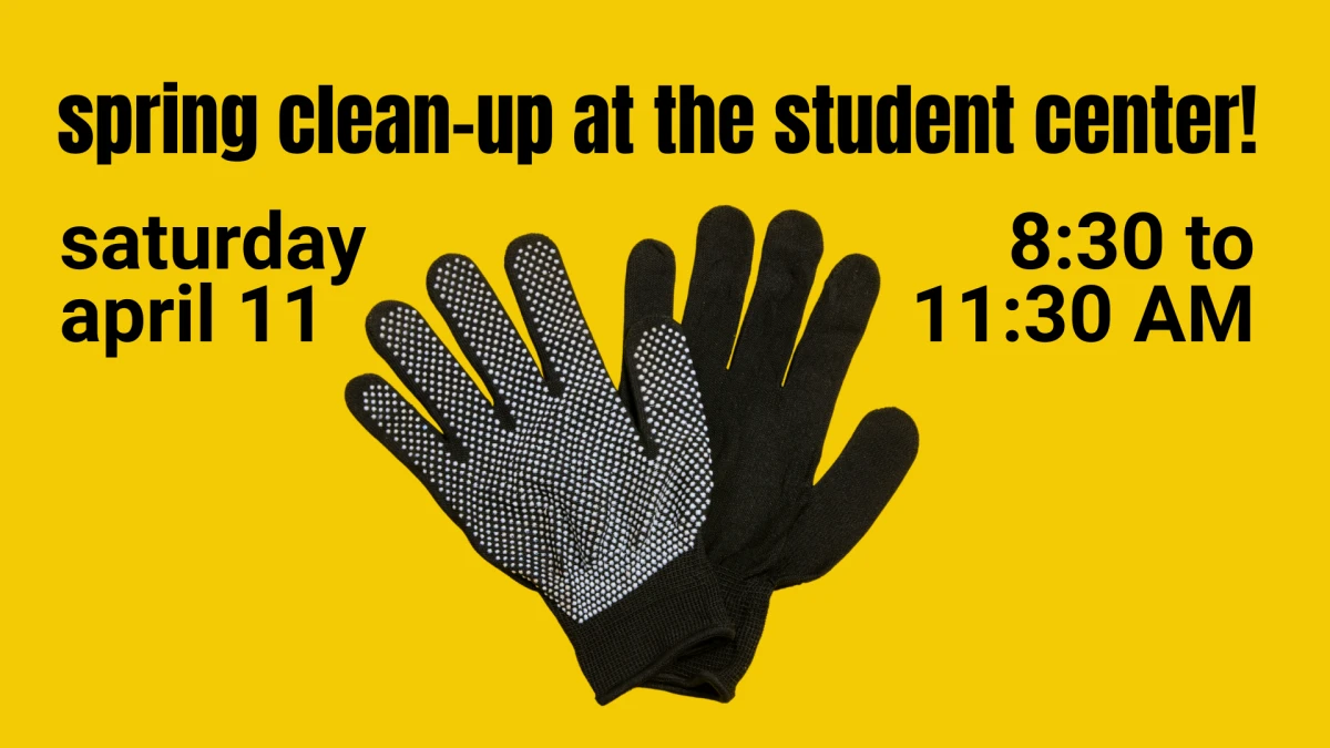 Spring Clean-Up Day at the Student Center