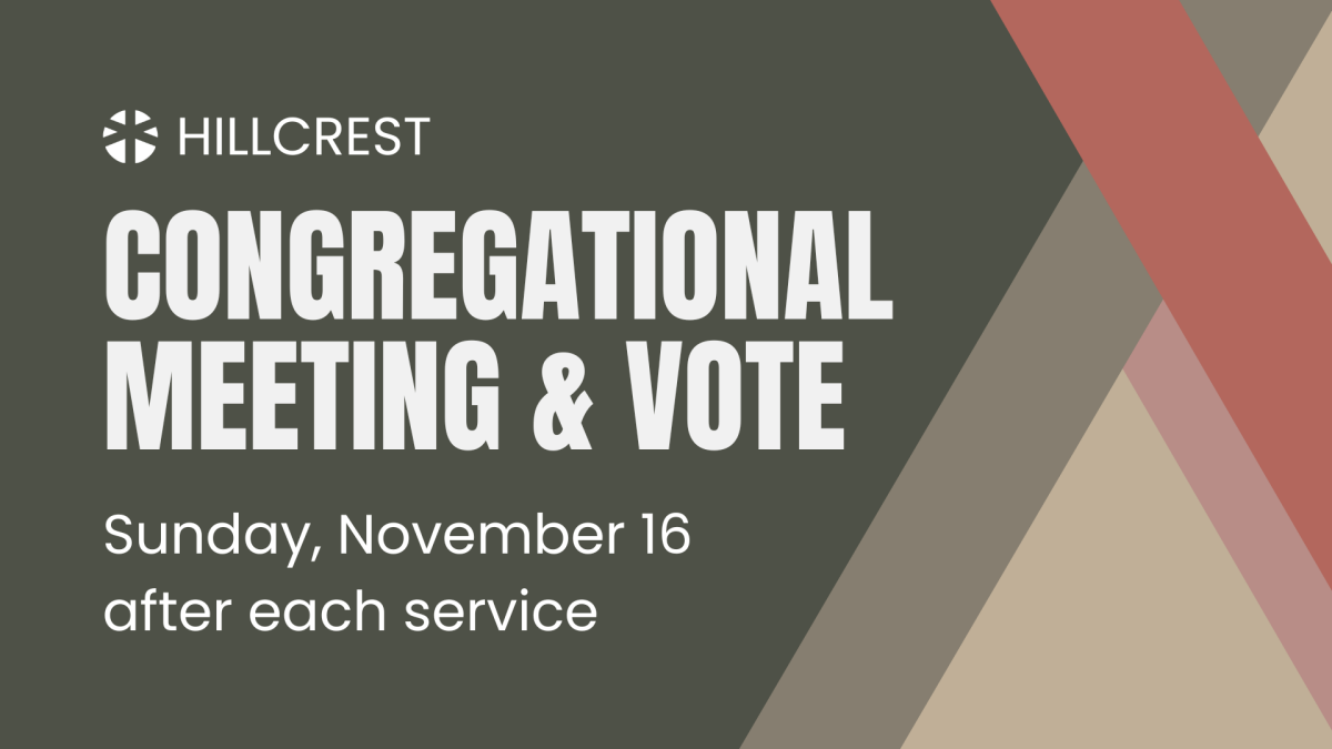Congregational Meeting & Vote