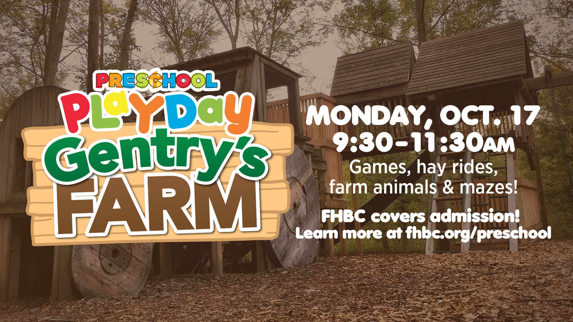 Preschool Play Day: Gentry's Farm | Forest Hills Baptist Church