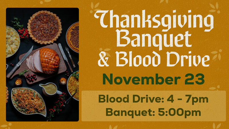 Thanksgiving Banquet & Blood Drive