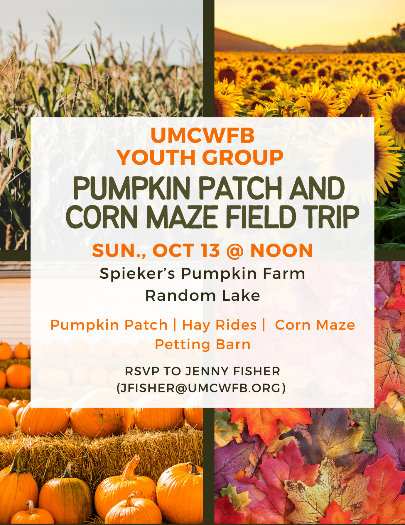 Youth Group Field Trip--Corn Maze and Pumpkin Farm 