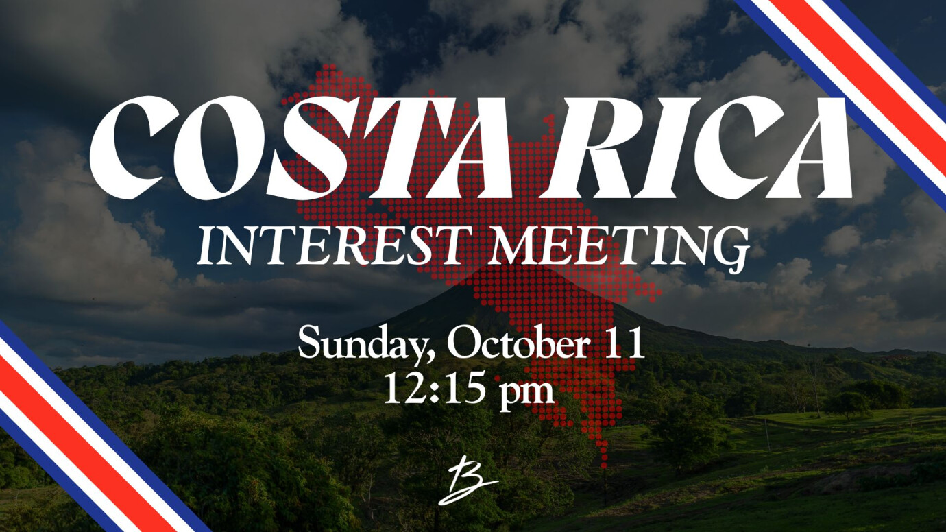 Costa Rica Trip Interest Meeting