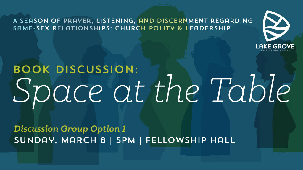 Space At The Table Book Discussion