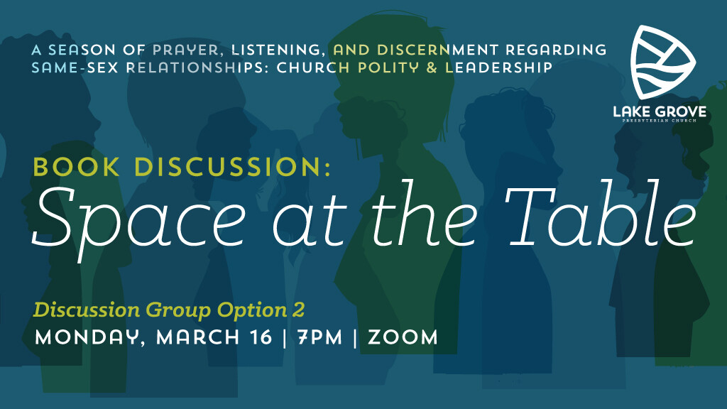 Space At The Table Book Discussion (Online)