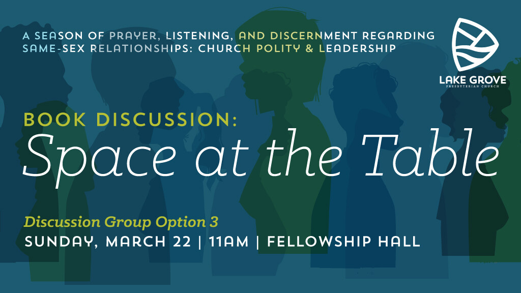 Space At The Table Book Discussion 3rd Opportunity