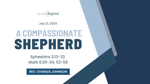 A Compassionate Shepherd | July 21, 2024 | Rev. Charles Johnson