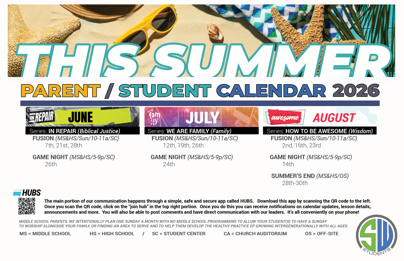 Student Ministry Summer 2026
