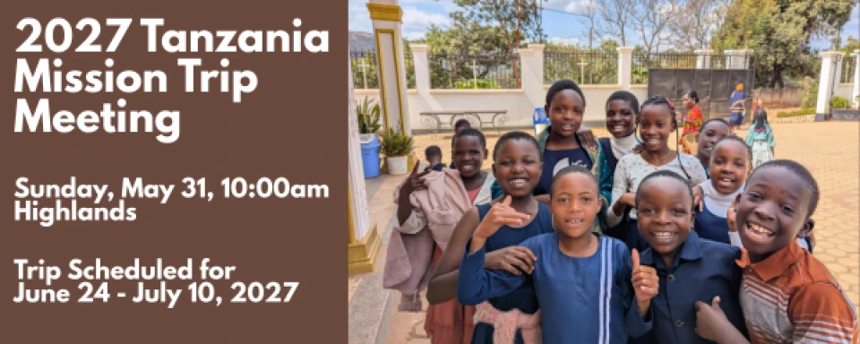 2027 Tanzania Mission Trip Meeting