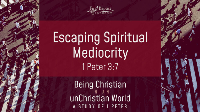 Escaping Spiritual Mediocrity