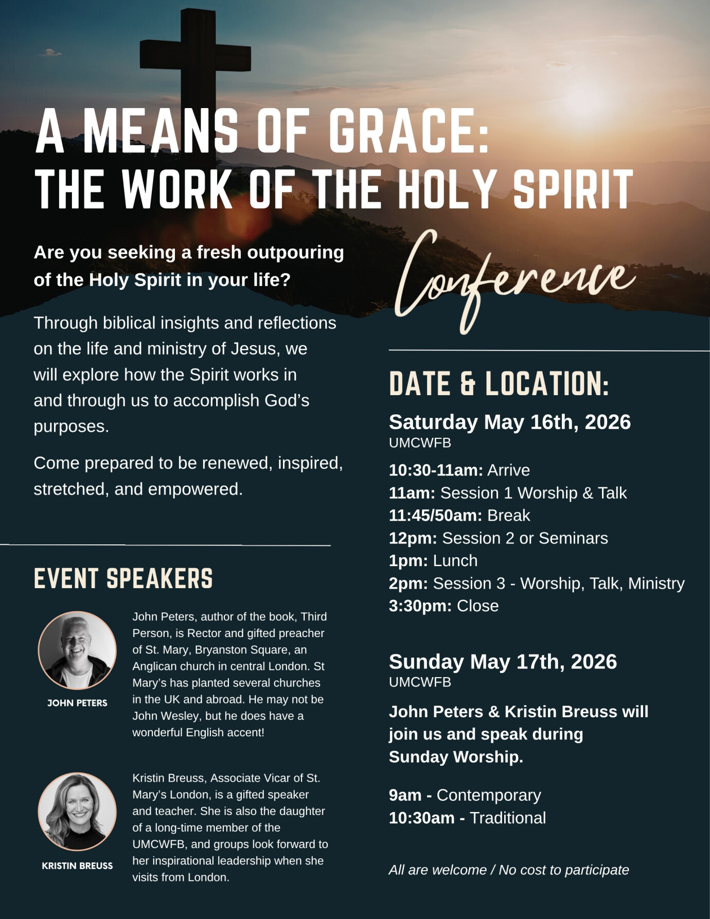 Means of Grace: The Work of the Holy Spirit  - All Church Conference