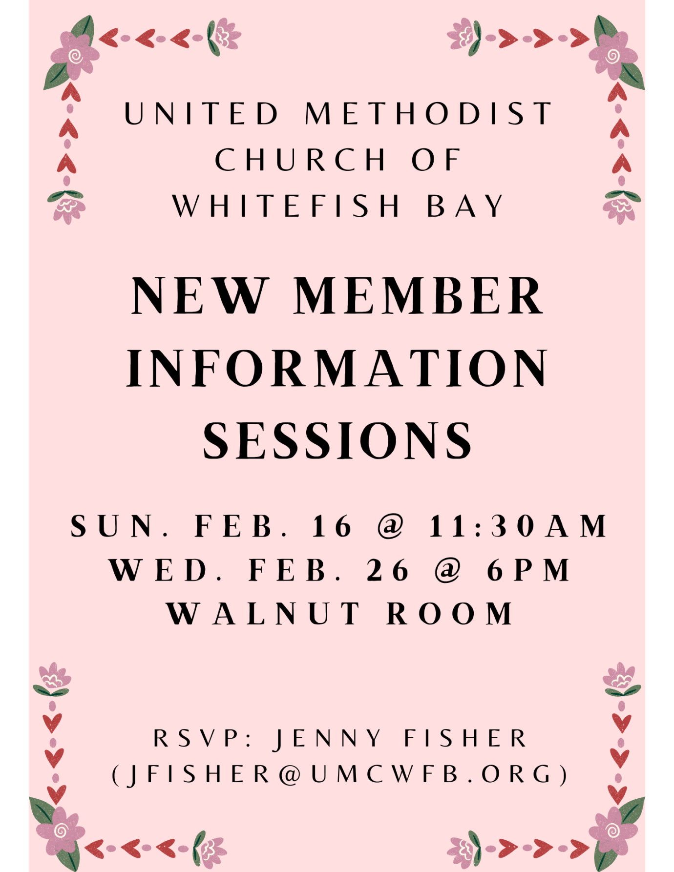 New Member Information Session