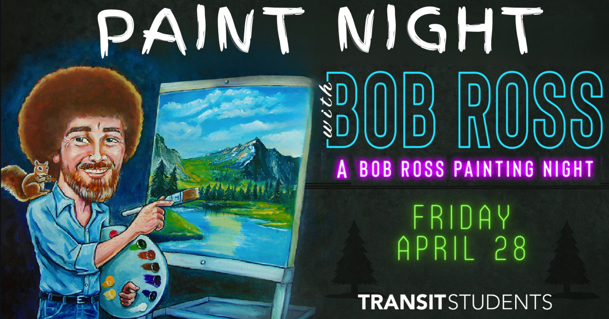 Bob Ross Paint Night for Students Hopewell Baptist Church