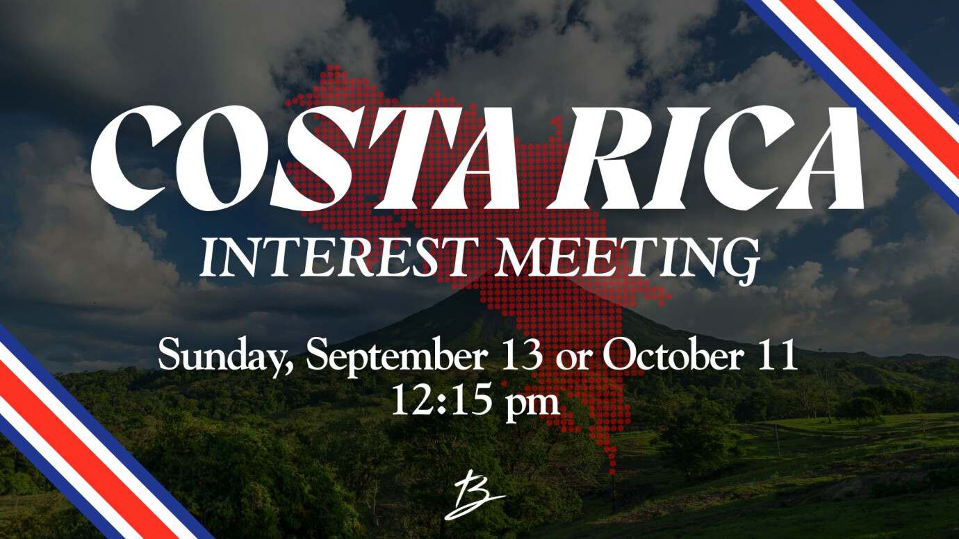 Costa Rica Trip Interest Meeting