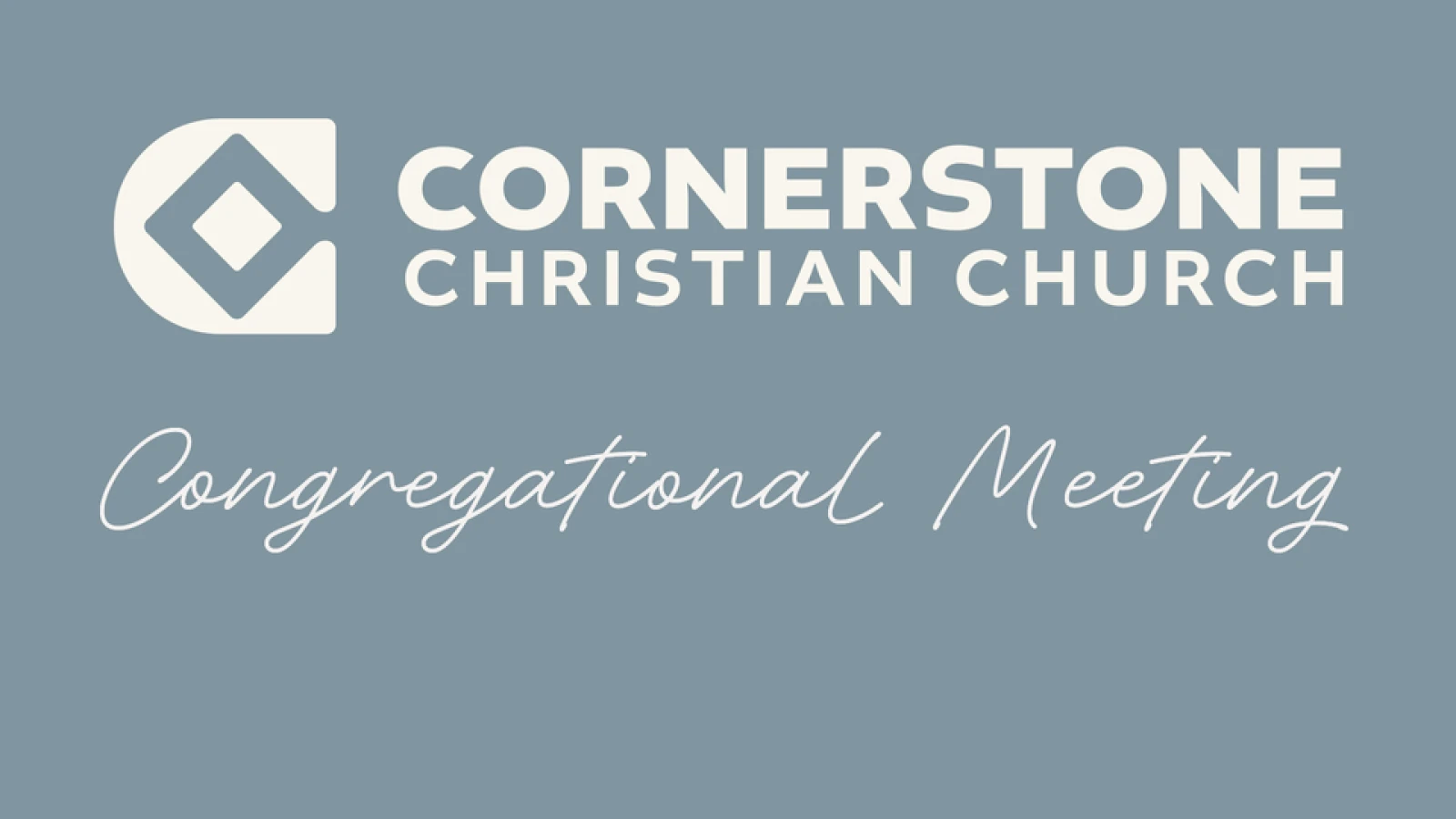 Congregational Meeting-Elders/Officers