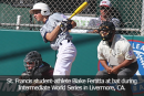 St. Francis Students Slide for Home in Little League Intermediate World Series