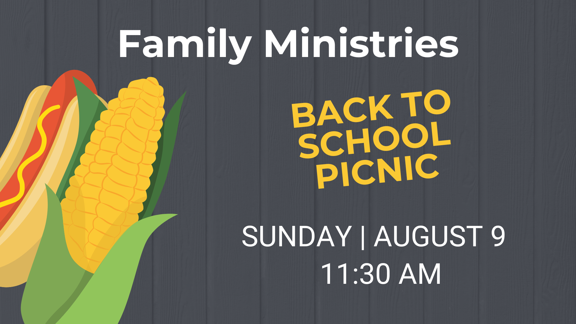 Image for Family Ministries Back to School Picnic