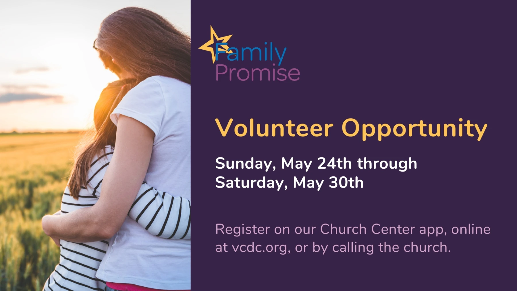 Family Promise Volunteer Opportunity