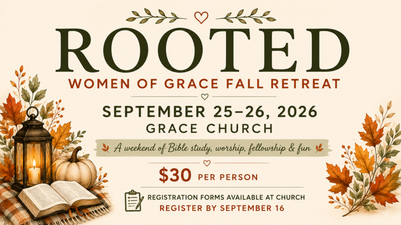Rooted: Women of Grace Fall Retreat