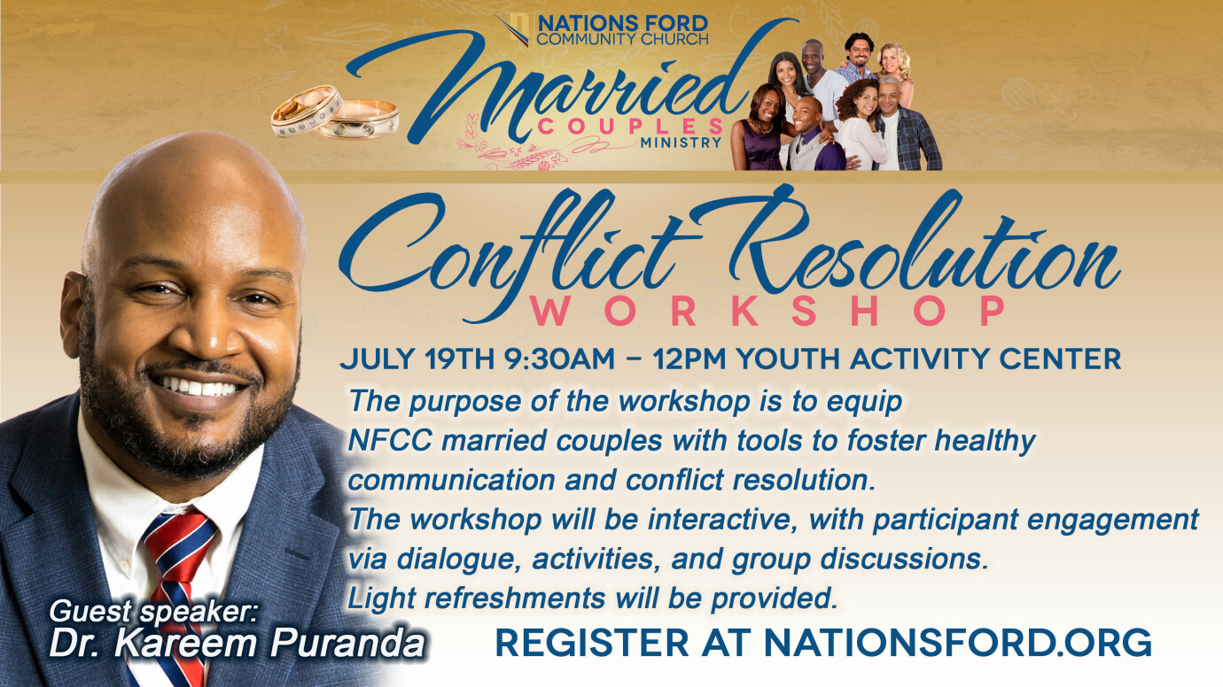 Married Couples Ministry - Conflict Resolution Workshop