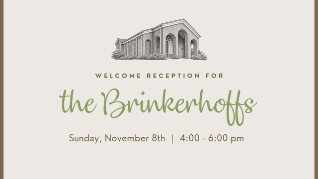 Brinkerhoff Welcome Reception