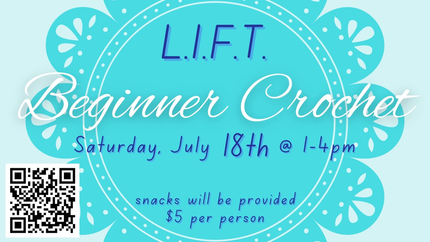 Ladies Beginner Crochet Class