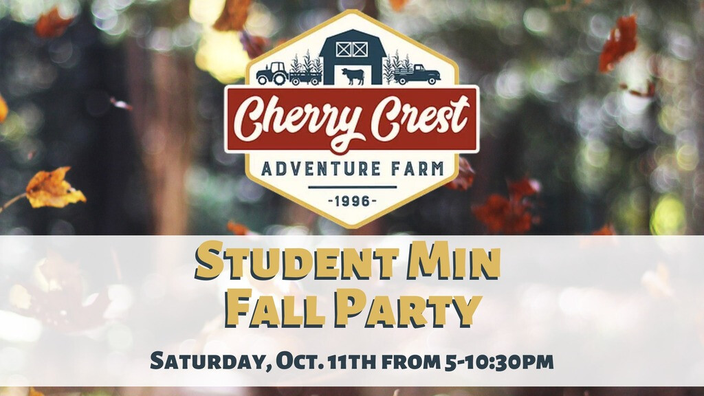 Student Ministry Fall Party 
