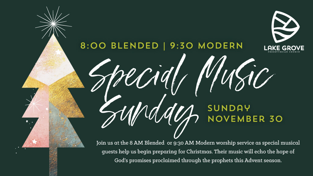 Special Music Sunday in Fellowship Hall