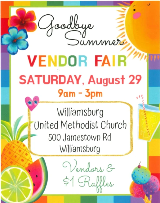 Goodbye Summer! 2026 Vendor Fair