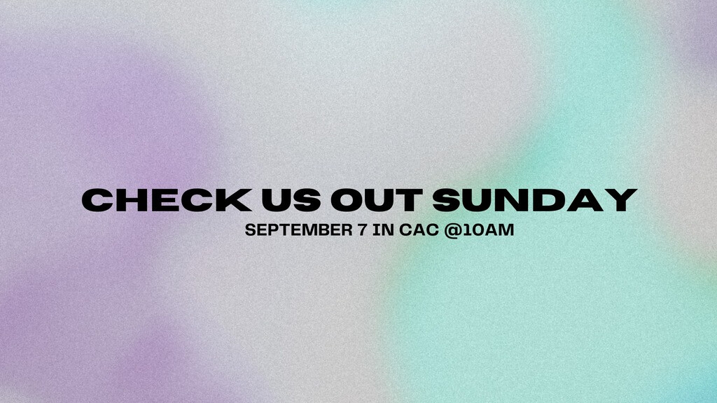 Check Us Out Sunday