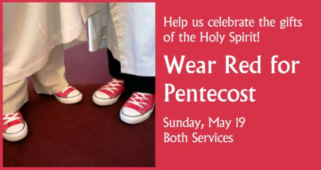 Wear Red for Pentecost!