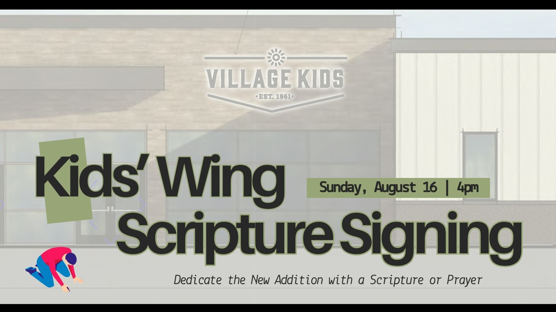 Kids' Wing Scripture Signing