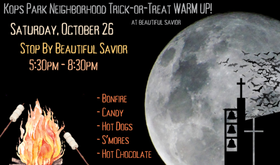 Kops Park Neighborhood Trick-or-Treat WARM UP!