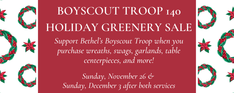 Boy Scout Holiday Greenery Sale