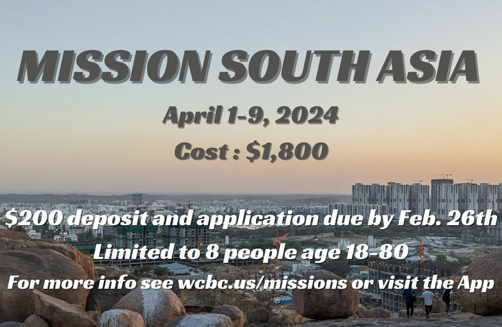 South Asia Mission Trip 2024 