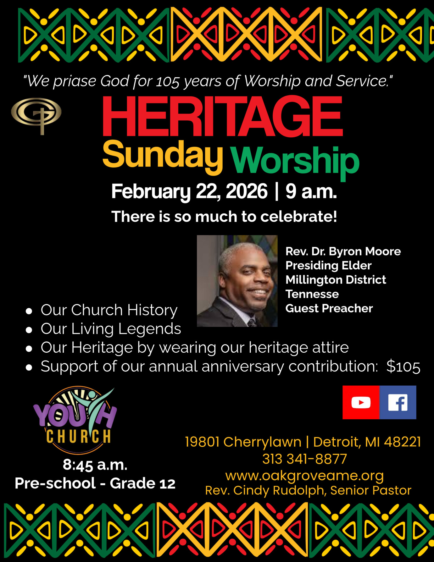 Heritage Sunday Worship - February 22, 2026